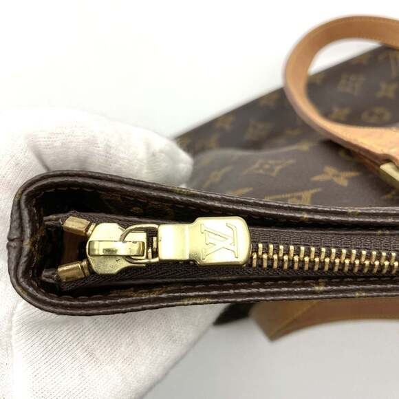 LOUIS VUITTON Brown Monogram Canvas Tote Bag - Picture 11 of 12